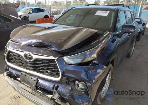 2022 Toyota Highlander Le from USA, damaged, VIN 5TDBZRBH6NS584236